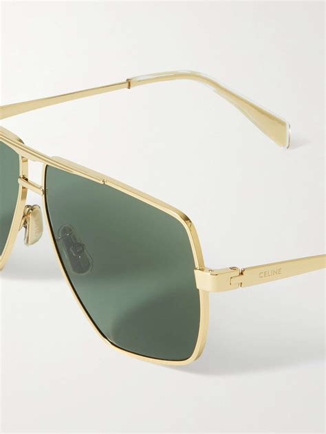 celine gold oval sunglasses|oversized celine sunglasses.